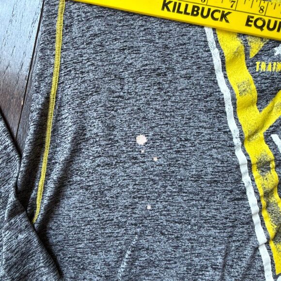 America fighter by Affliction mens burnout graphic t shirt size large gray yello - Picture 10 of 10